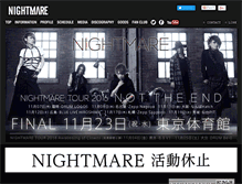 Tablet Screenshot of nightmare-web.com